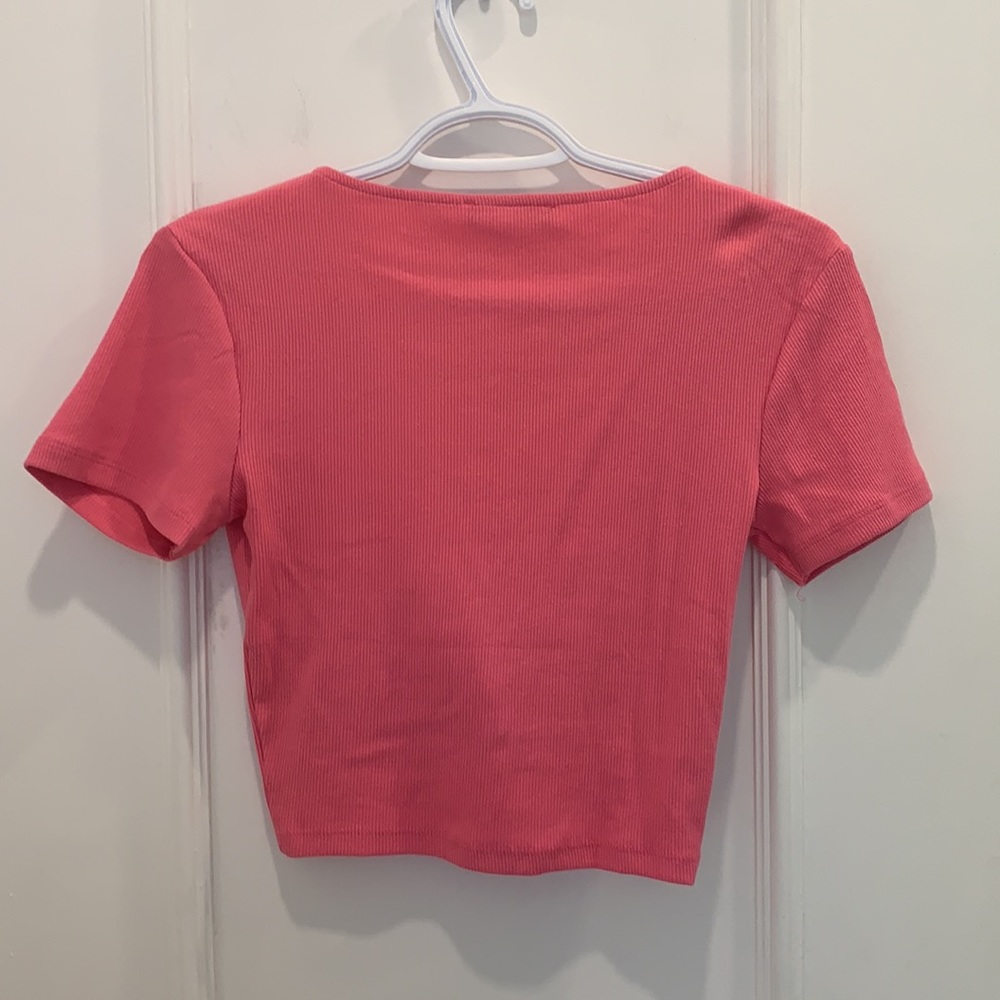 Zara Pink Cropped Top Size S/M - Picture 5 of 5